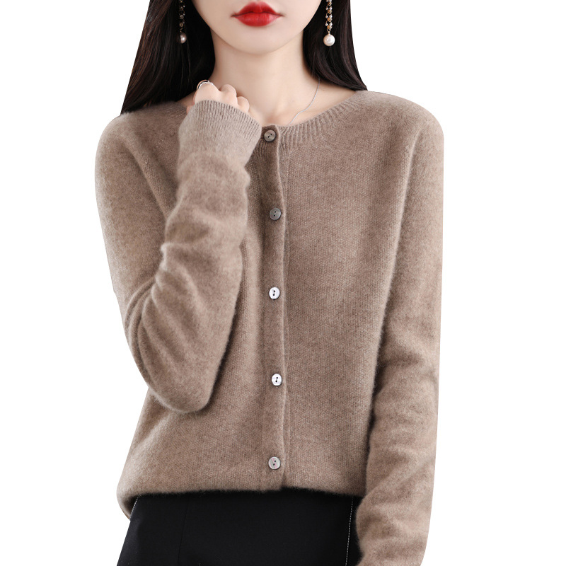 Marble · NW CA-30 — Women's Cashmere Cardigan