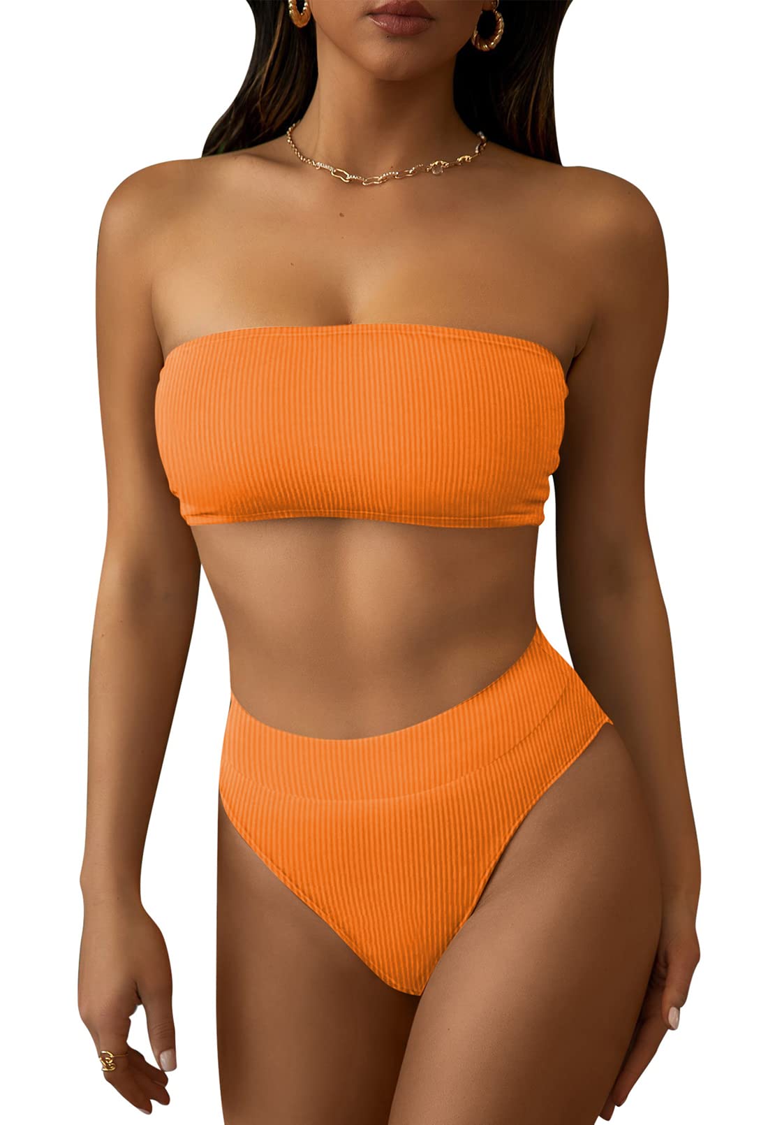 Tide · NW SW-F01 — ribbed high-waist two-piece