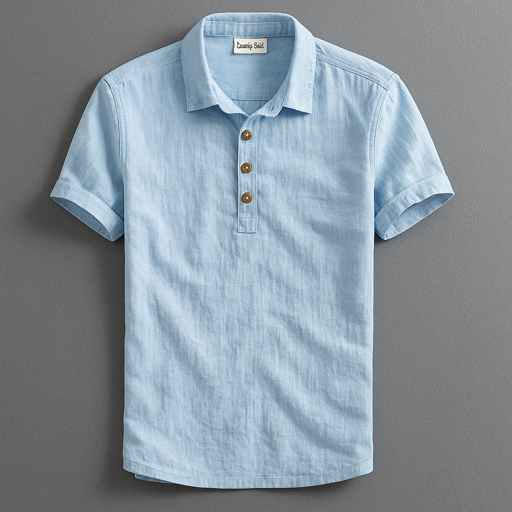 Sorrento · NW LN-02 — short-sleeve linen-blend shirt