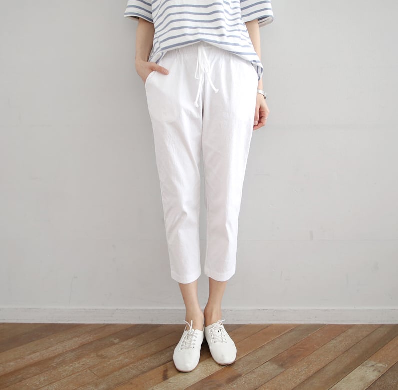 Johanna · NW TP-04 — High-Waisted Loose Cotton-Blend Trouser