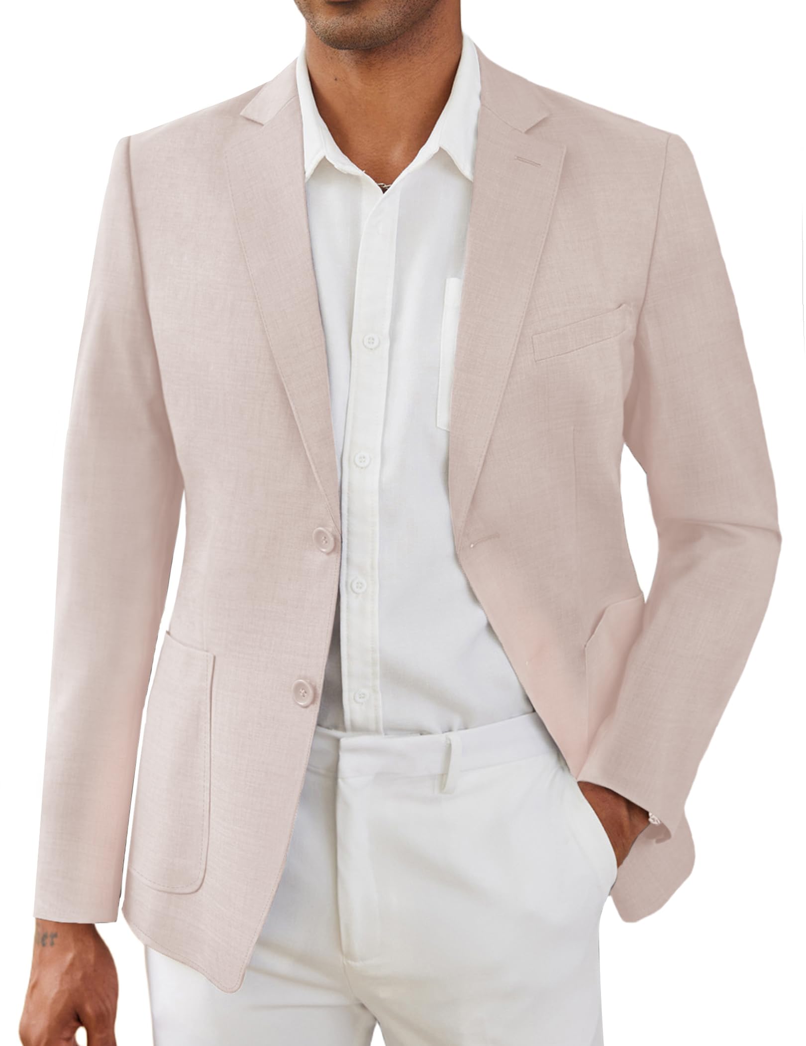 Livorno · NW BZ-04 — two-button linen blazer