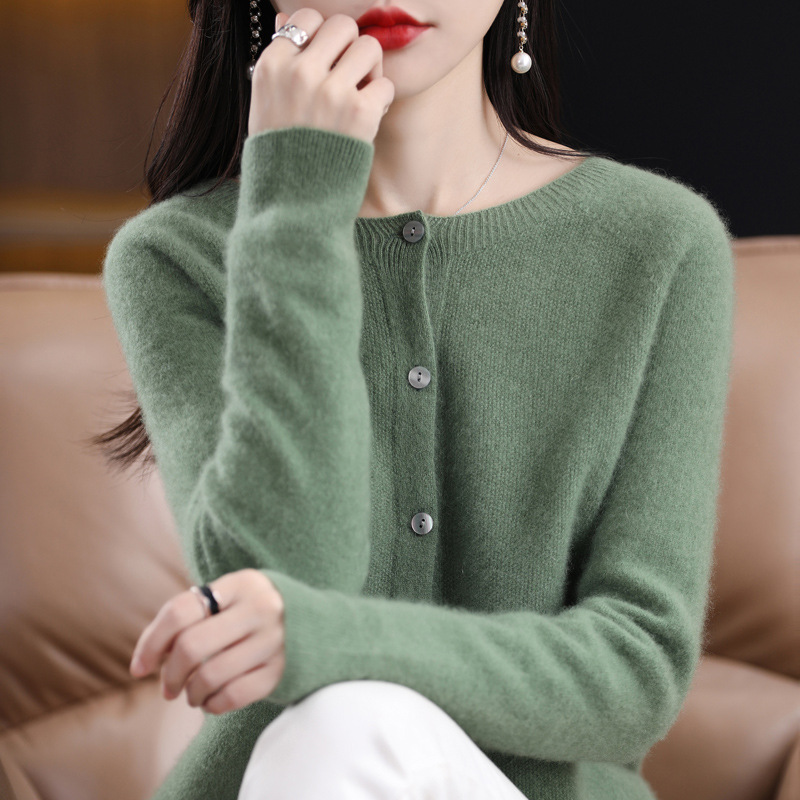 Marble · NW CA-30 — Women's Cashmere Cardigan