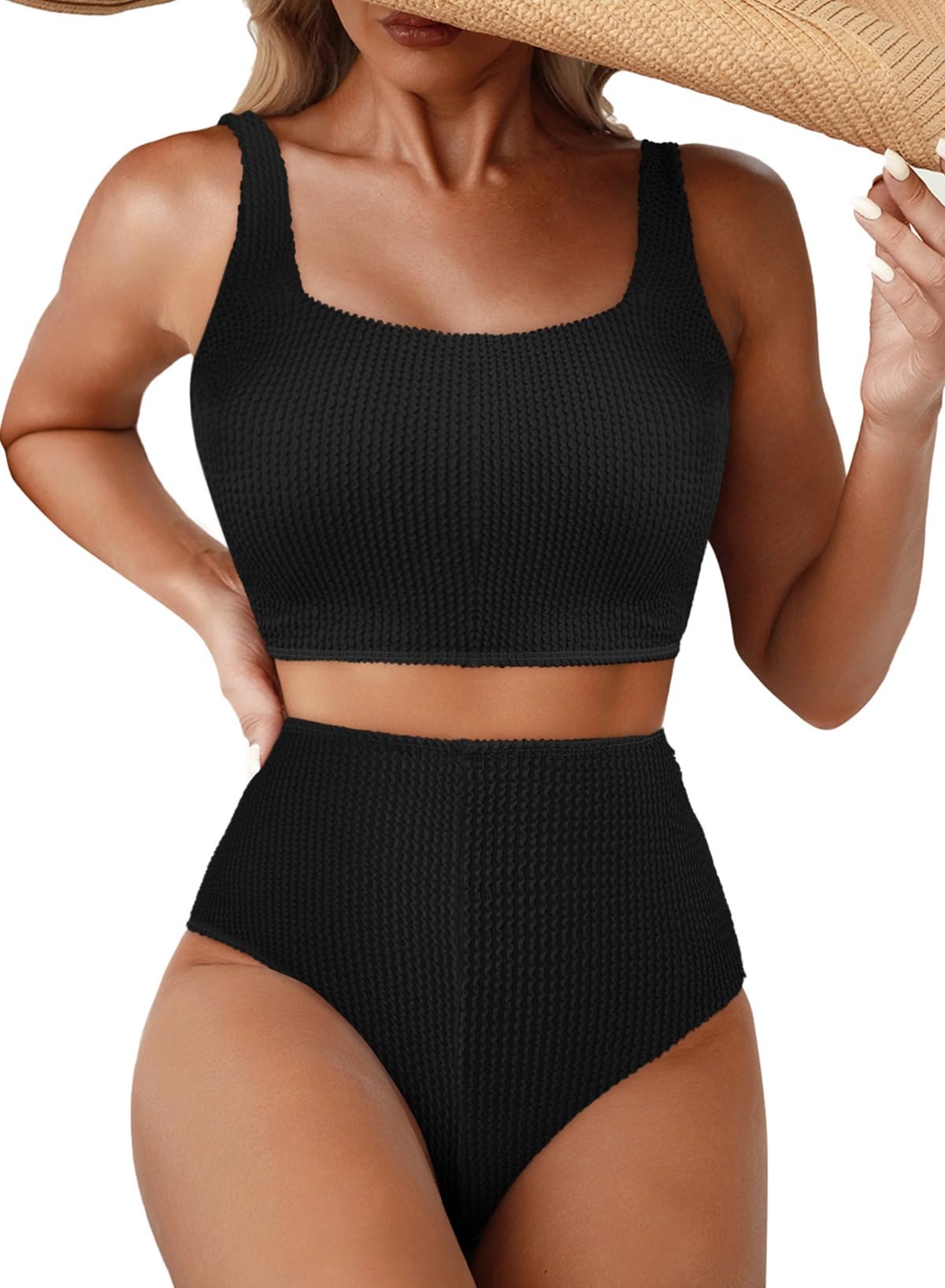 Ibiza · NW BS-A32 — scrunch square-neck set