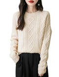 Heath · NW ME-03 — cable-knit merino