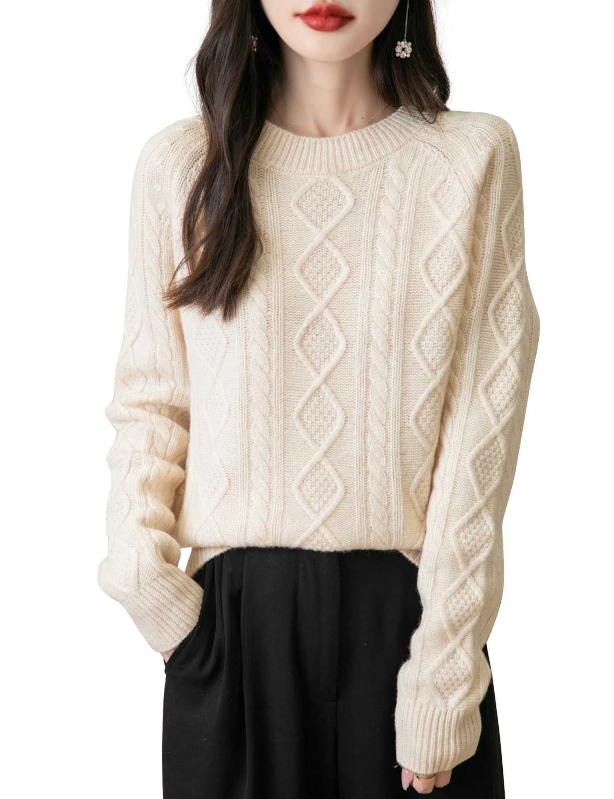 Heath · NW ME-03 — cable-knit merino