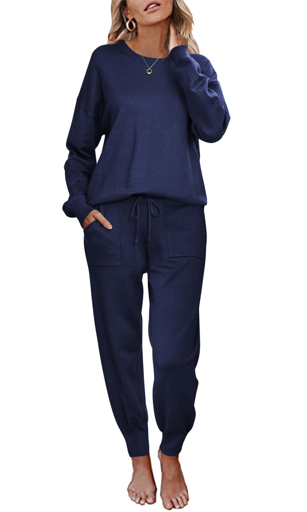 Haven · NW LD-09 — Knit Jogger Lounge Set
