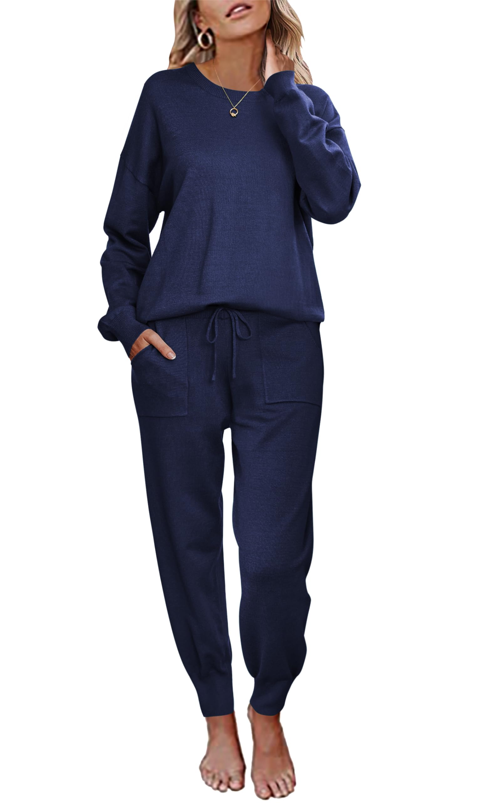 Haven · NW LD-09 — Knit Jogger Lounge Set