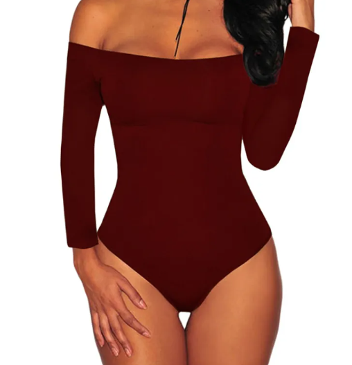 Siren — Off-Shoulder Long-Sleeve Bodysuit