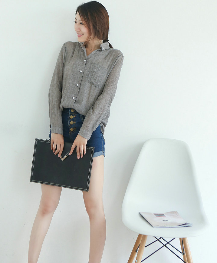 Marri · NW SH-19 — Cotton-Linen Everyday Shirt