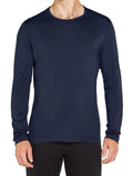 Navy merino base layer long sleeve