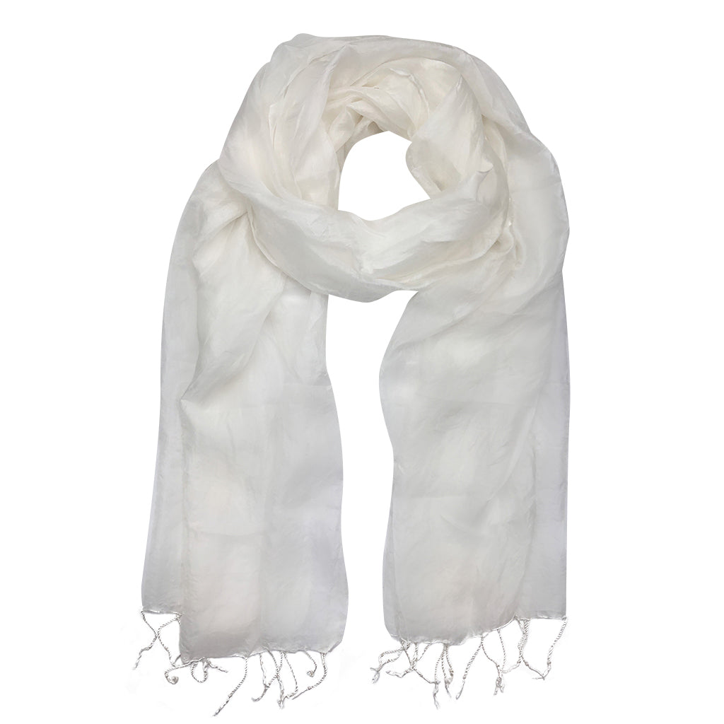 Ivory · NW SK-14 — Silk Scarf