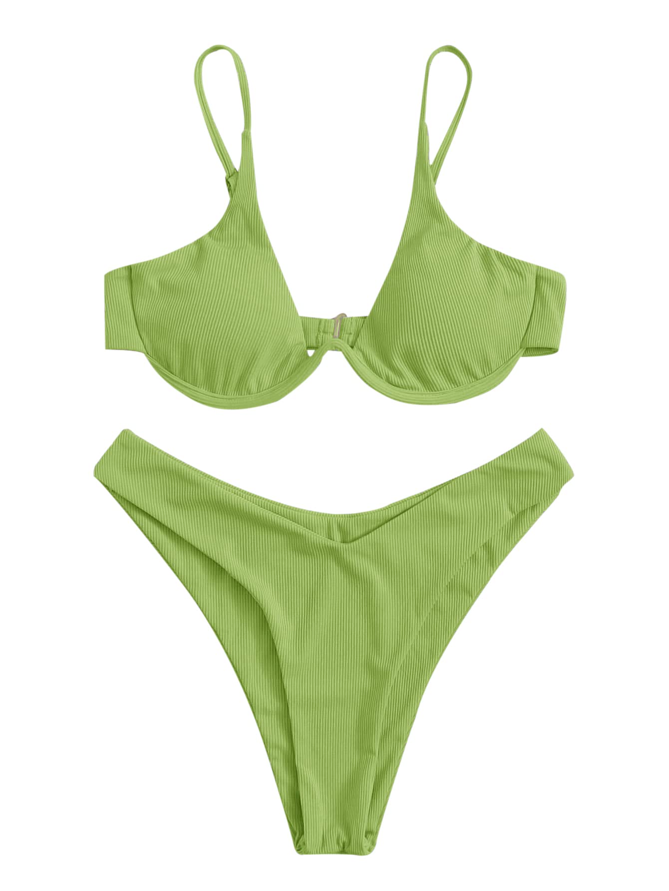 Reef · NW SW-F05 — ribbed high-cut triangle set