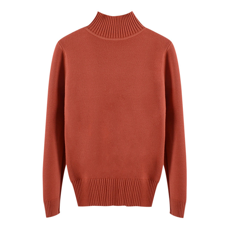 Chalk · NW CR-14 — cotton-blend mock-neck