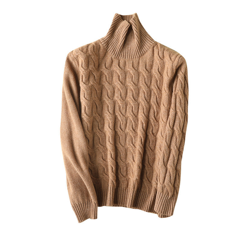 Quarry · NW CA-16 — Women's Solid Turtleneck Cashmere