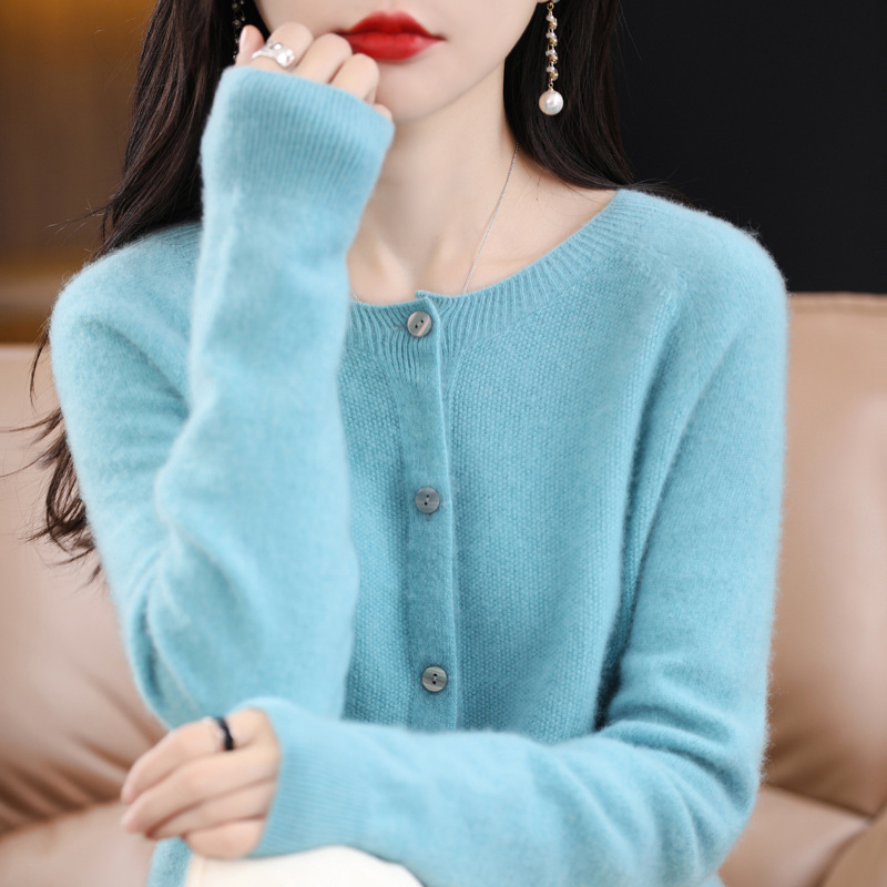 Marble · NW CA-30 — Women's Cashmere Cardigan