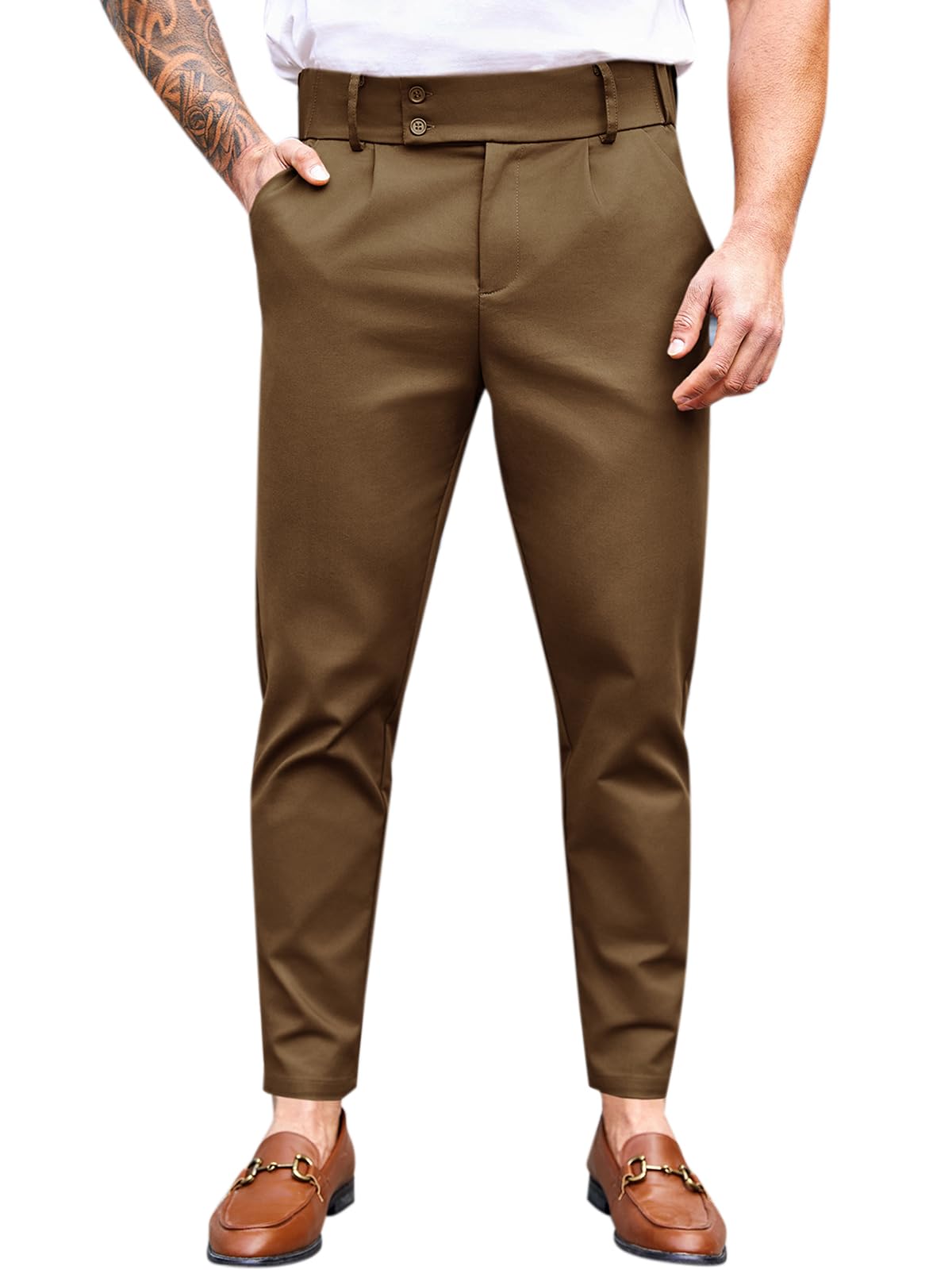 Umber · NW CH-03 — Slim Tapered Cotton Chino