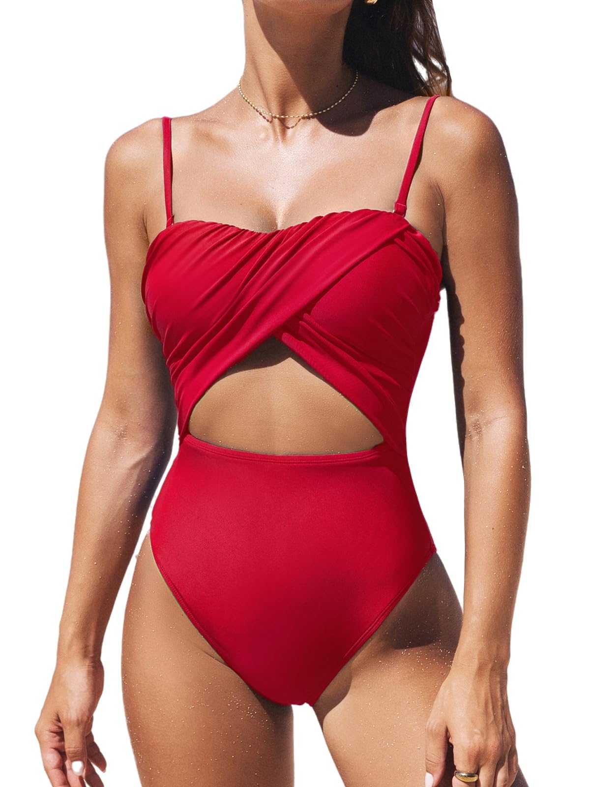 Vahine · NW BS-C17 — sweetheart cutout maillot
