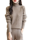 Tor · NW ME-04 — cable-knit merino roll-neck
