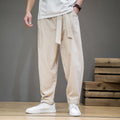 Whalers · NW TP-23 — Elastic-Waist Cotton-Linen Trouser