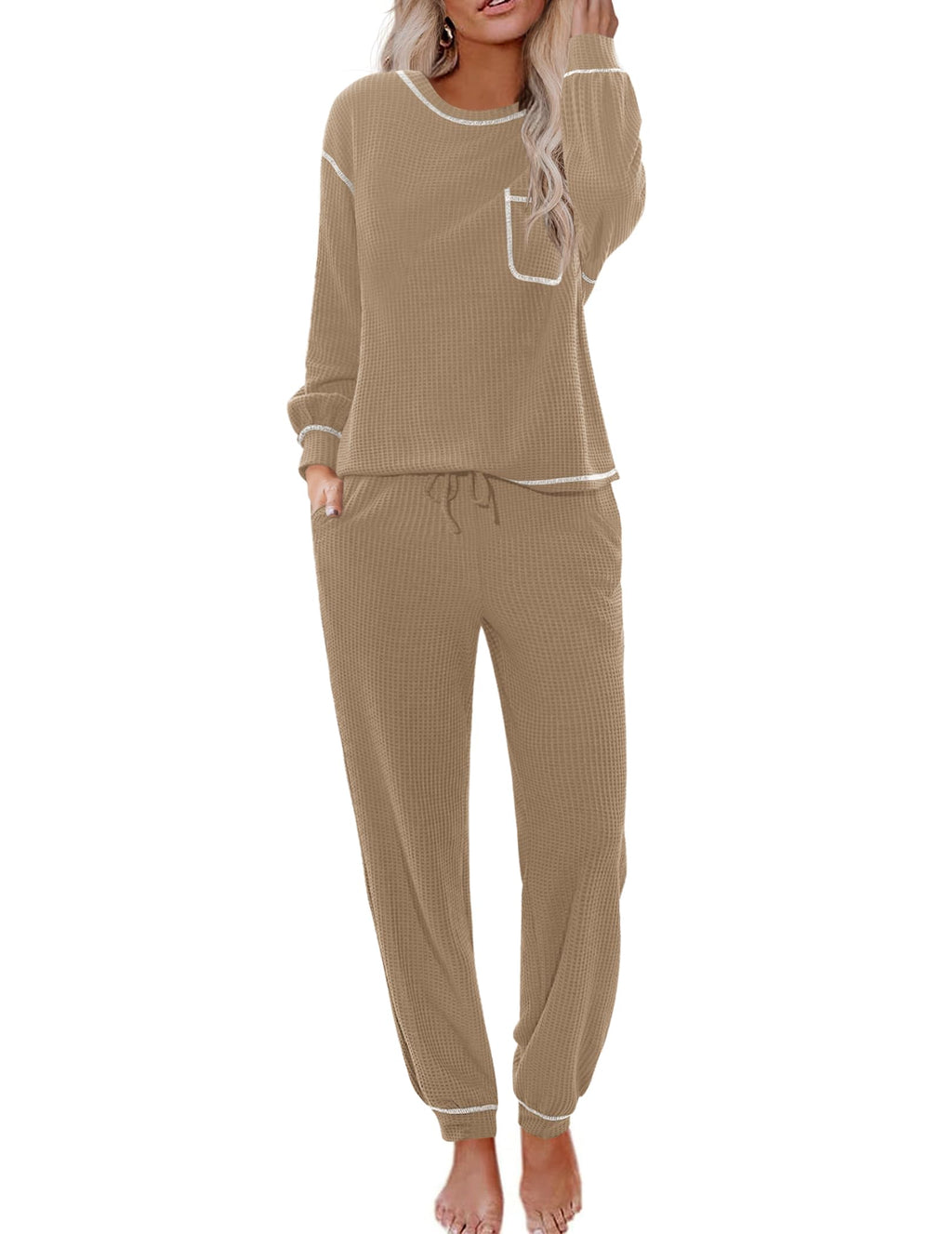Mellow · NW LD-12 — Waffle Knit Lounge Set