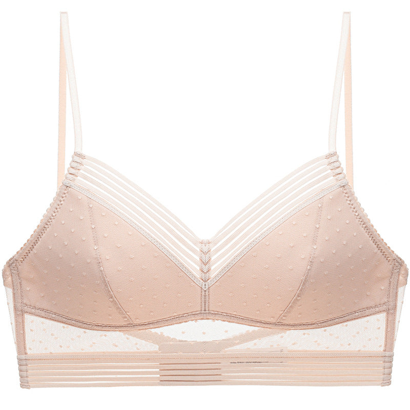 Ivoire · NW IN-A23 — delicate lace wireless bra