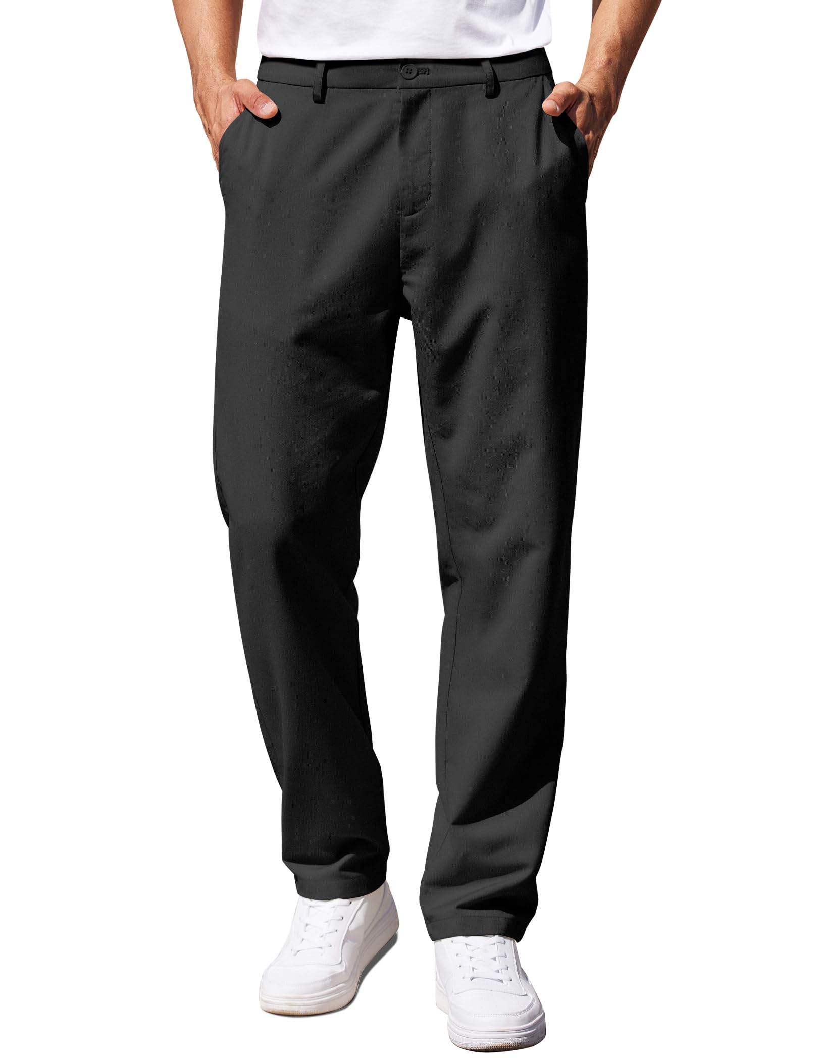 Onyx · NW CH-02 — Lightweight Flat-Front Twill Chino