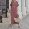 Cala — Linen-Blend Midi Dress