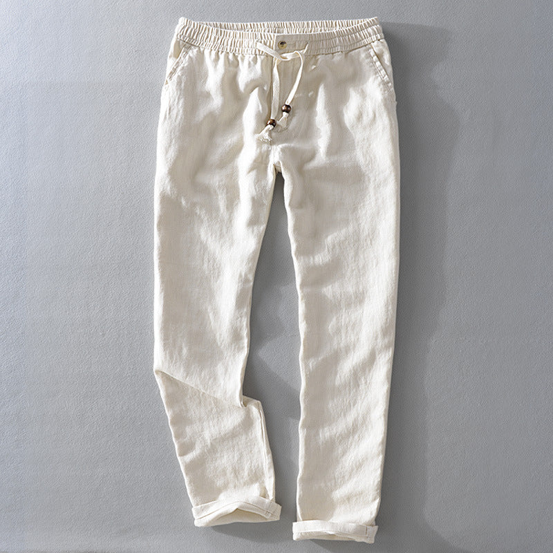 Castle · NW TP-05 — Elastic-Waist Linen Trouser