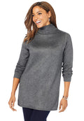 Slate · NW CA-43 — Charcoal Cotton-Cashmere Turtleneck