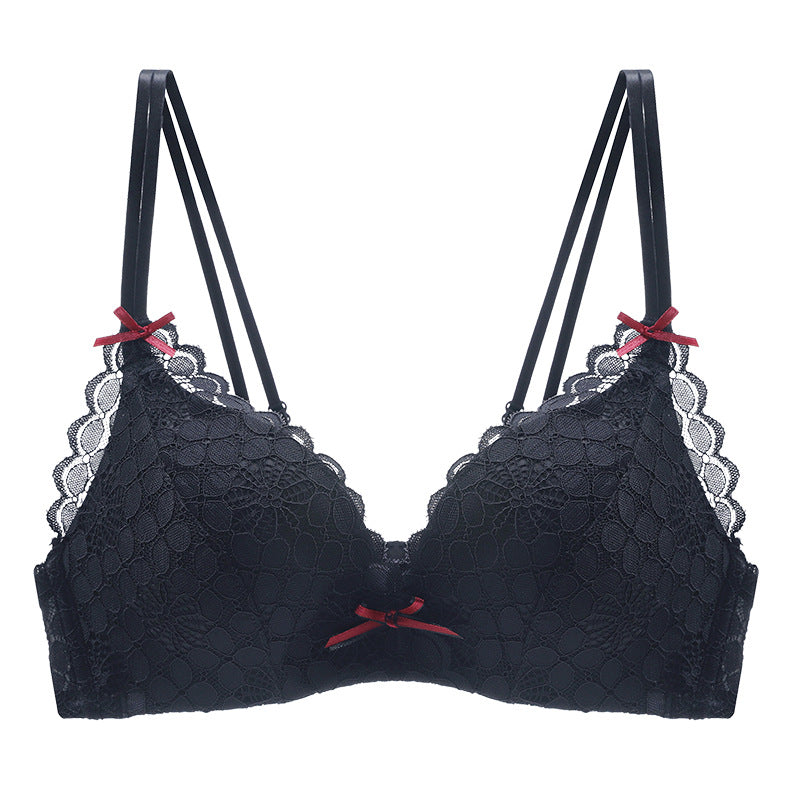 Blush · NW IN-A26 — cross-back wireless lace bra