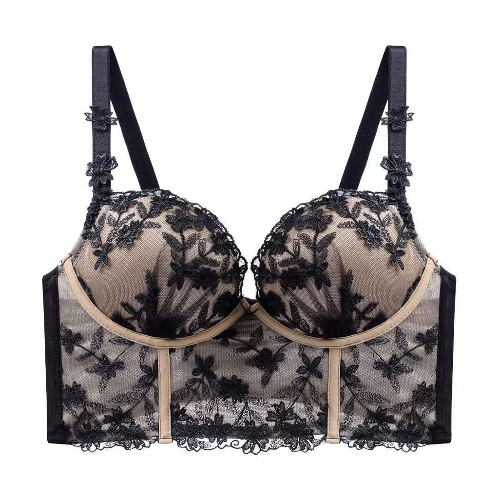 Ivoire · NW IN-A01 — embroidered French-lace bralette