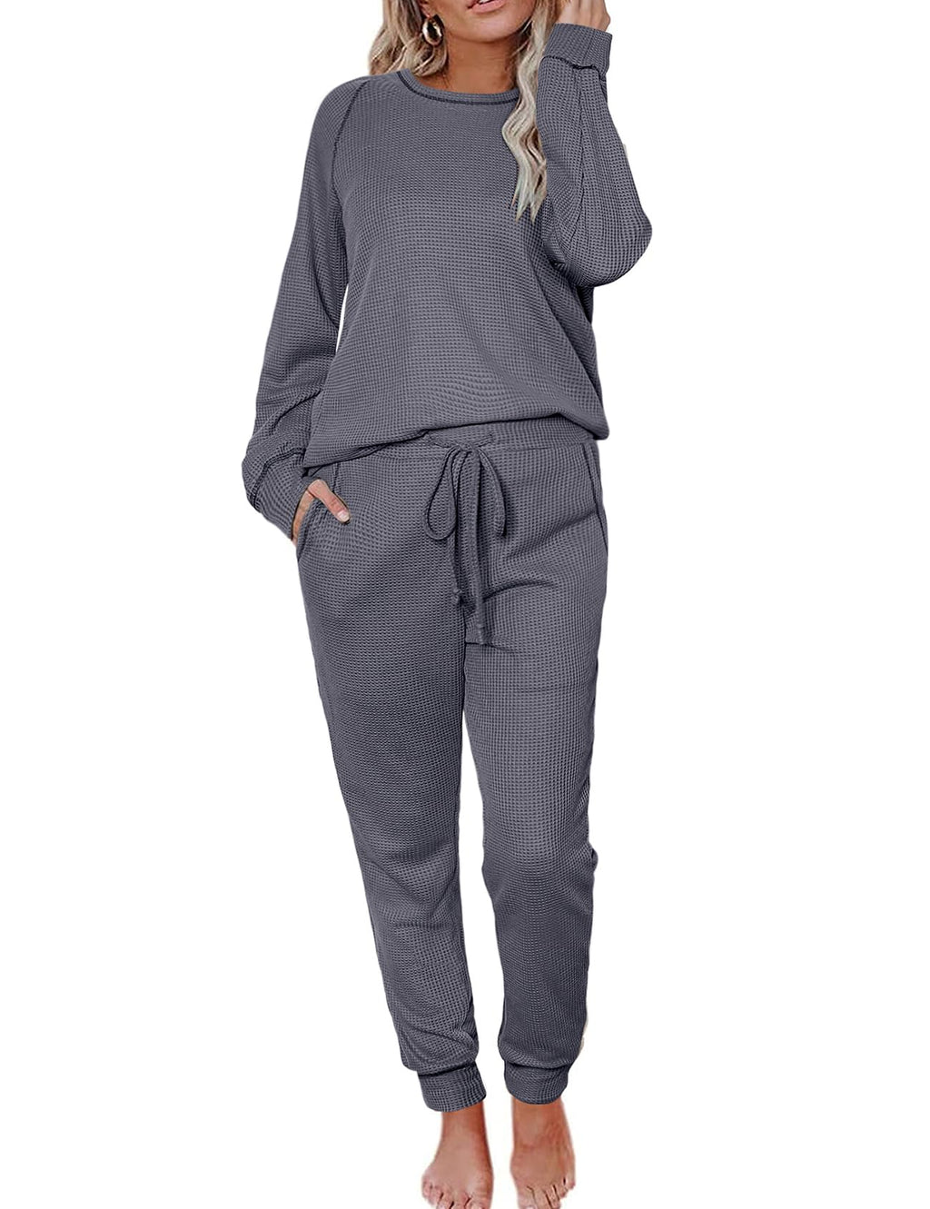 Willow · NW LD-14 — Waffle Knit Lounge Set