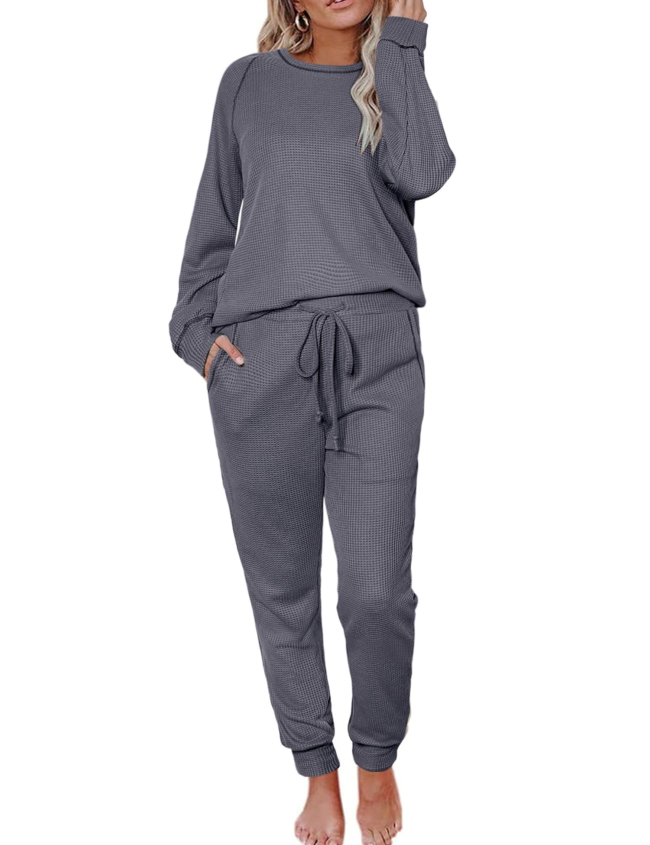 Willow · NW LD-14 — Waffle Knit Lounge Set