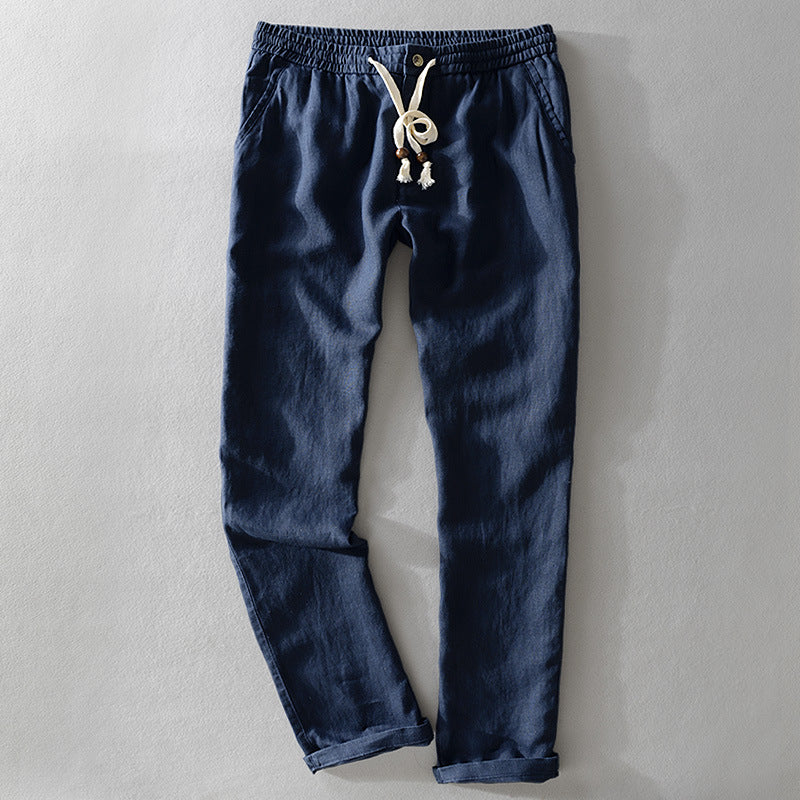 Castle · NW TP-05 — Elastic-Waist Linen Trouser