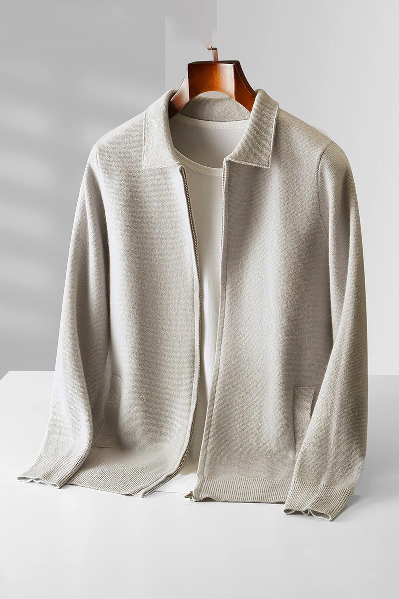 Birch · NW CW-B15 — Wool Knit Cardigan