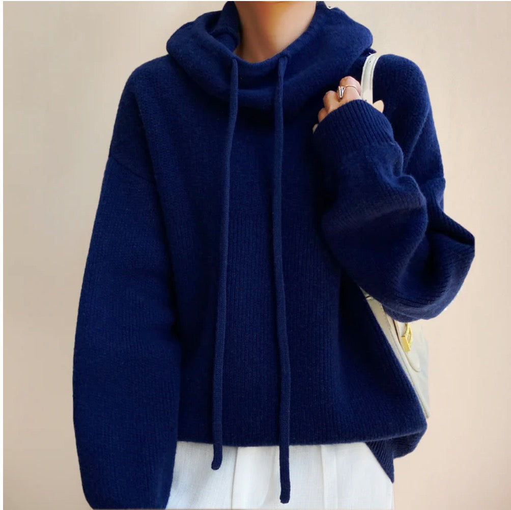 Pumice · NW CR-10 — merino-blend turtleneck