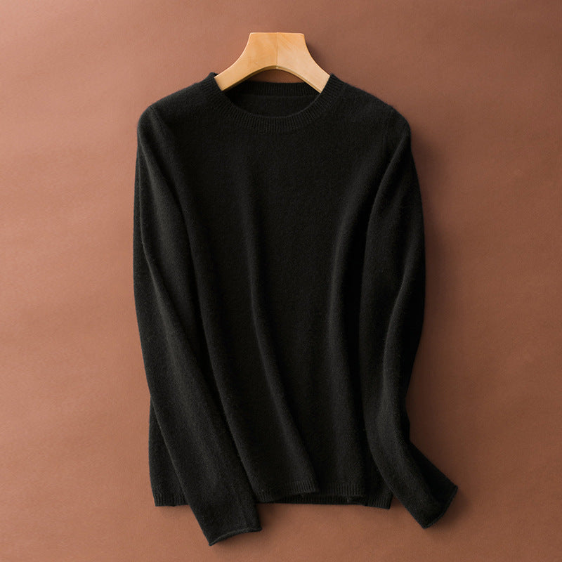 Sable · NW CA-17 — Women's French Round-Neck Cashmere