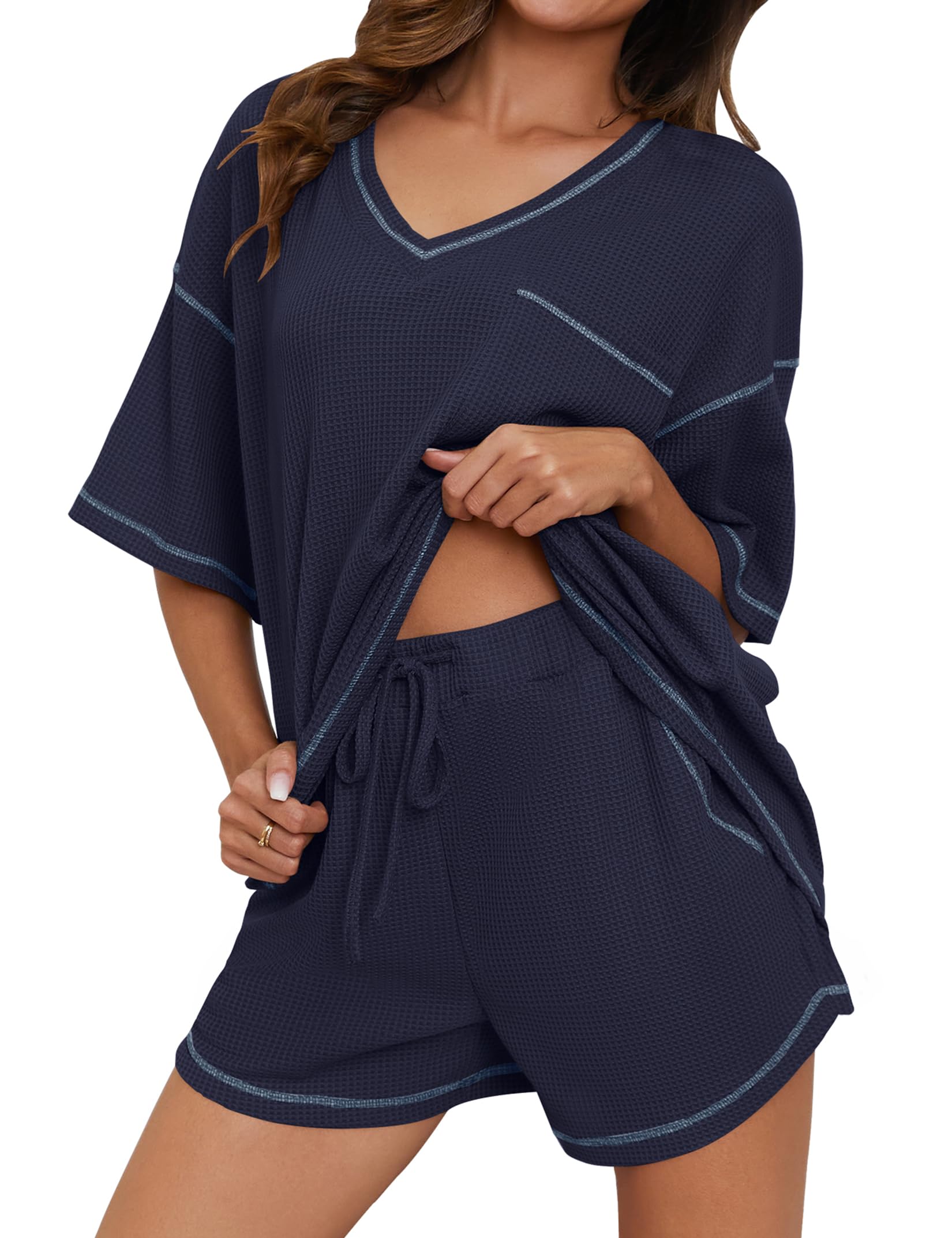 Dune · NW LD-17 — Waffle Knit Short Set