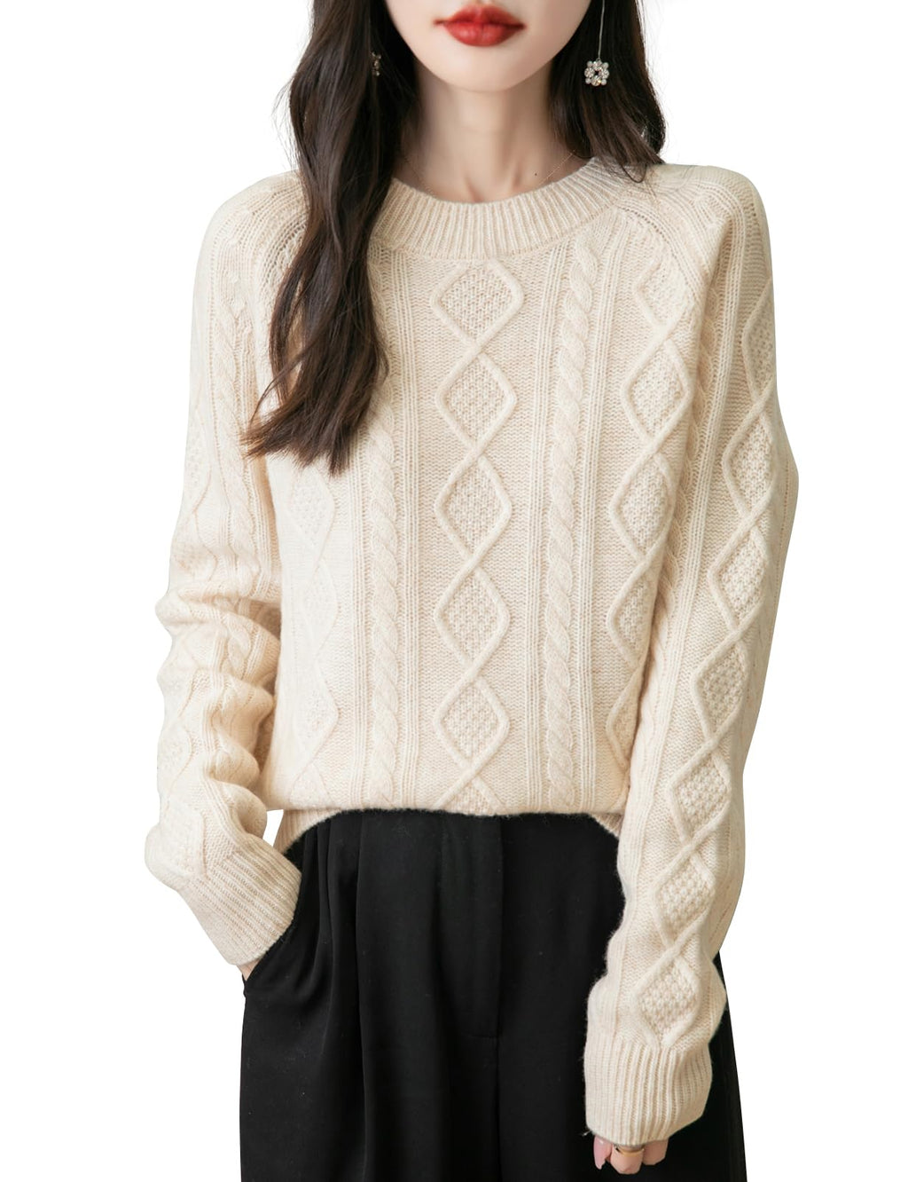 Heath · NW ME-03 — cable-knit merino