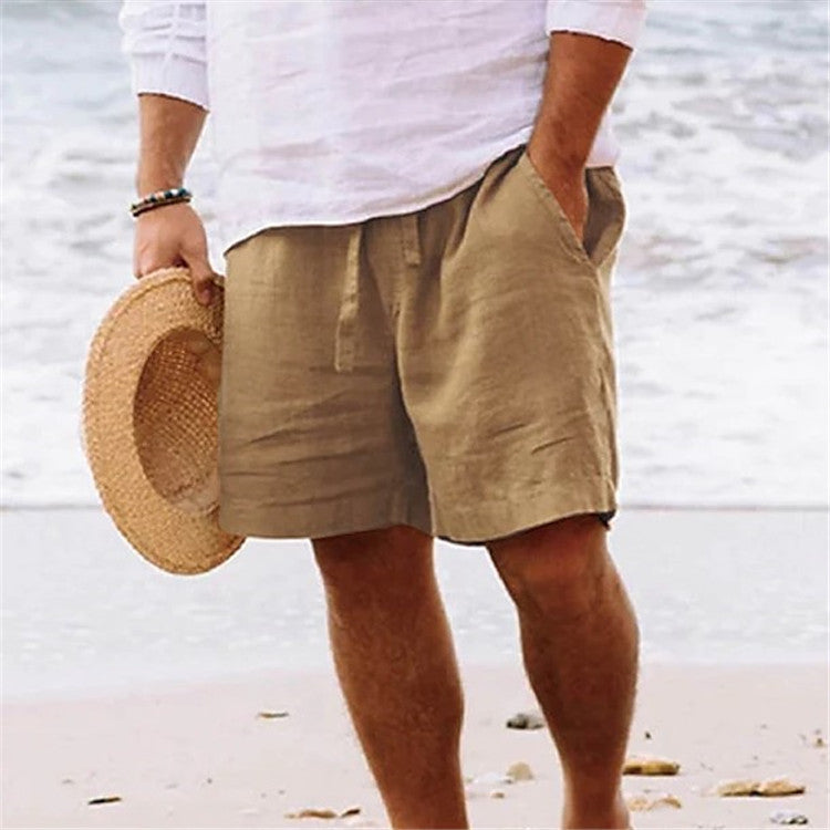 Oberon · NW TP-45 — Elasticated Cotton-Linen Short