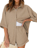 Cocoon · NW LD-13 — Waffle Button-Down Set