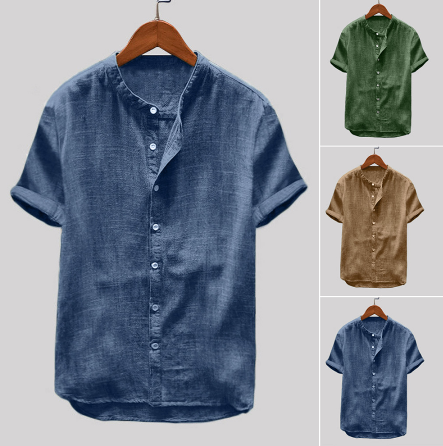 Tuart · NW SH-20 — Cotton-Linen Summer Short-Sleeve Shirt