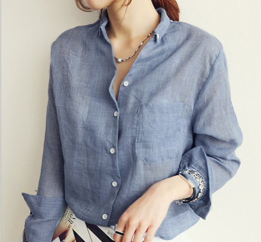 Jamieson · NW SH-38 — Relaxed Cotton-Linen Long-Sleeve Shirt