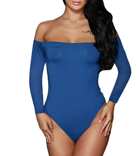 Siren — Off-Shoulder Long-Sleeve Bodysuit
