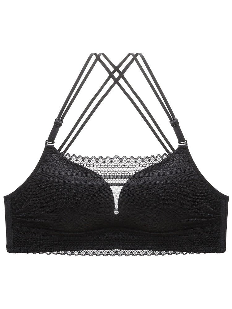 Grace · NW IN-A13 — cross-back lace bralette