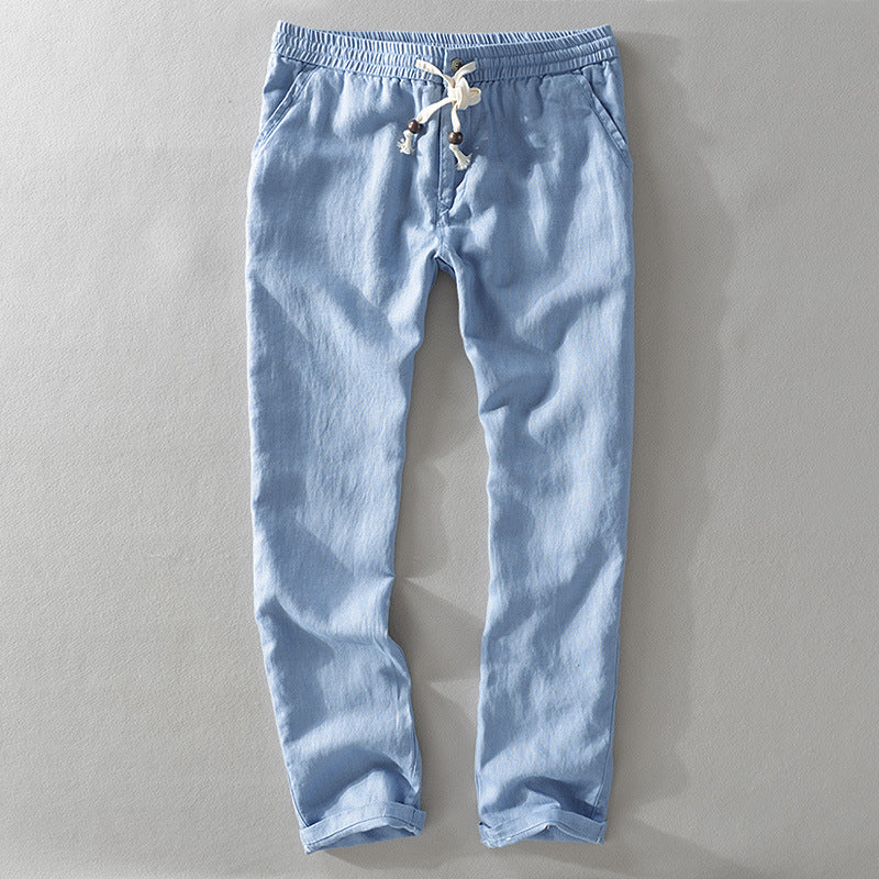 Castle · NW TP-05 — Elastic-Waist Linen Trouser