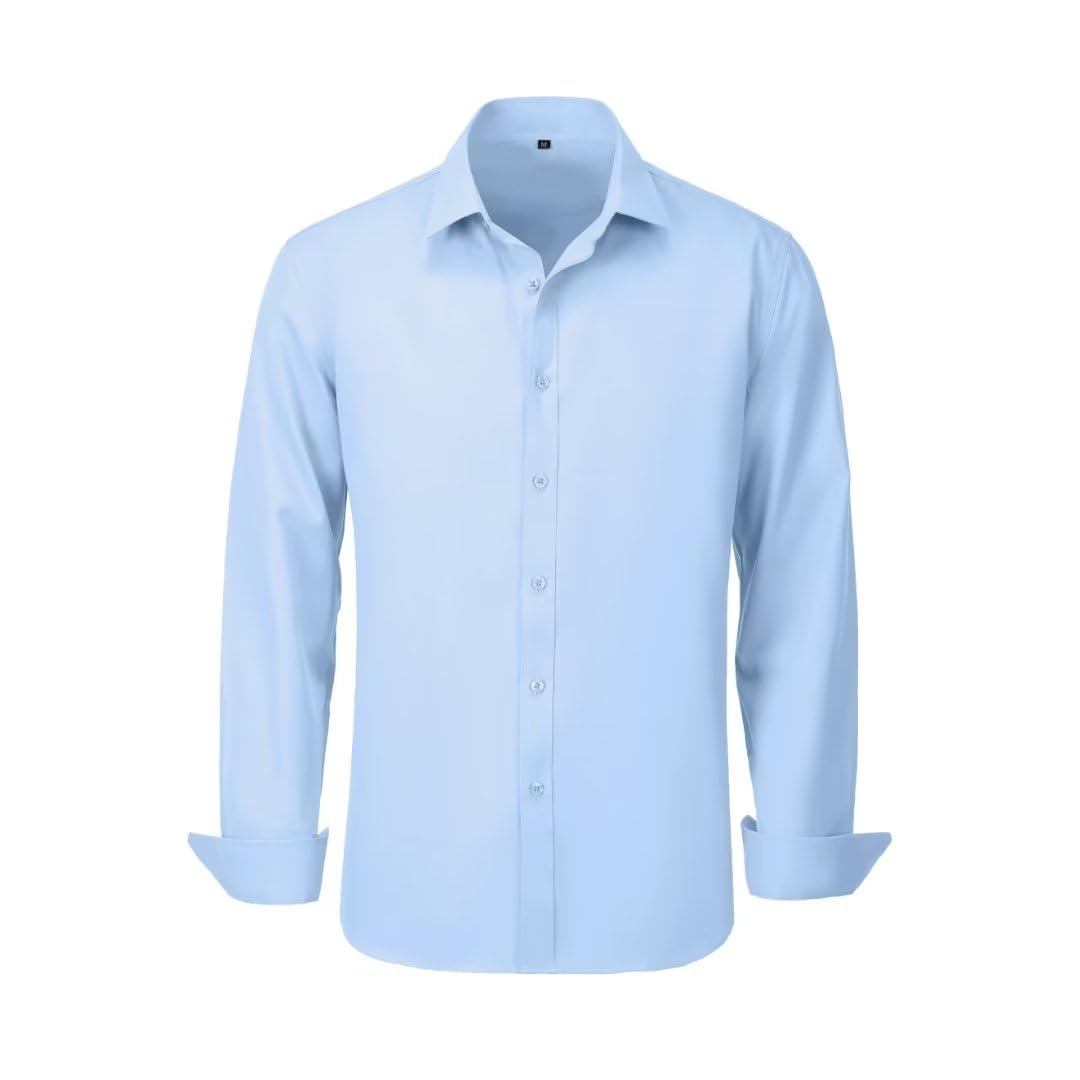 Sky · NW OX-08 — solid light-blue shirt