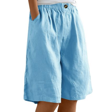 Woodside — Cropped Cotton-Linen Short