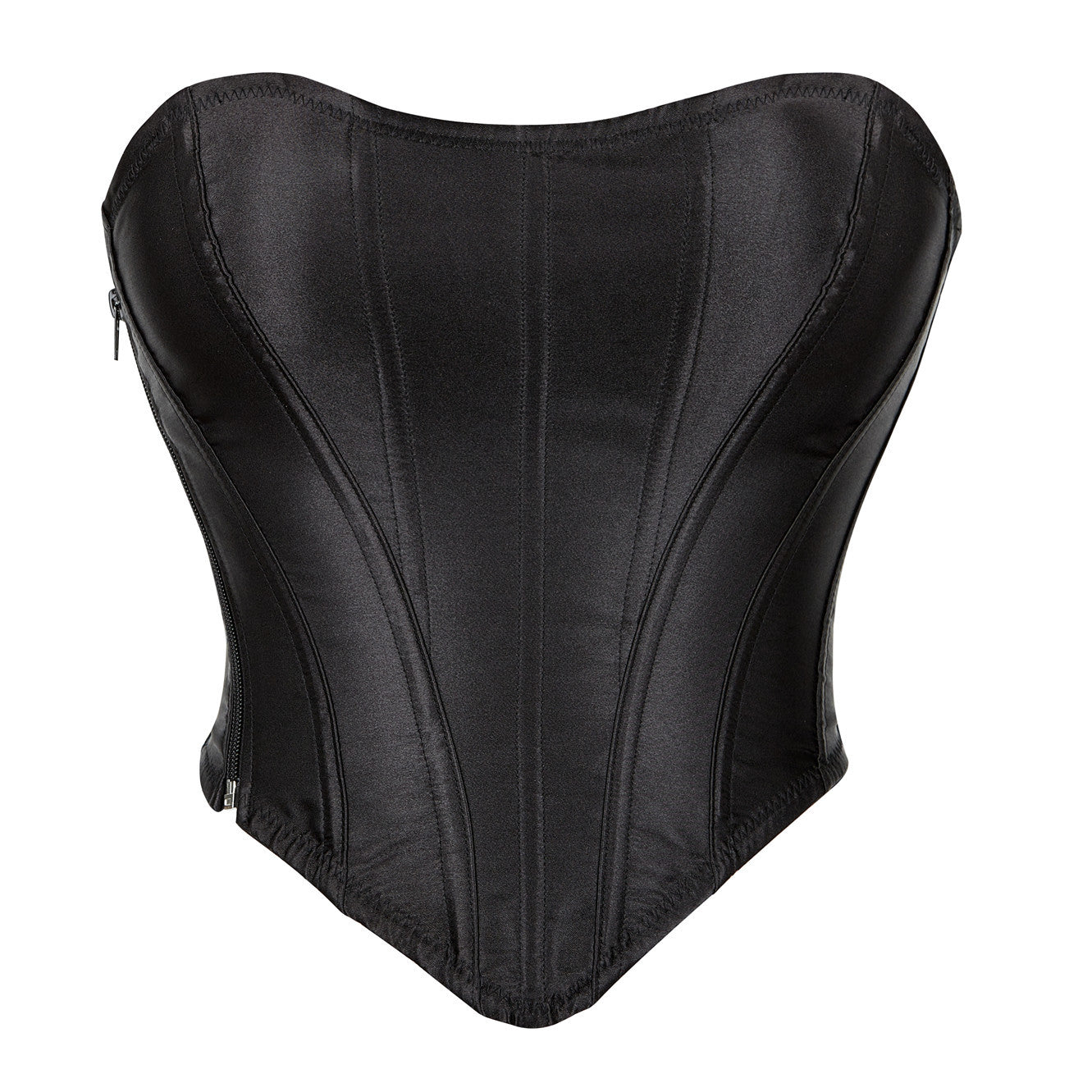 Noir · NW IN-A30 — French satin shaping bra
