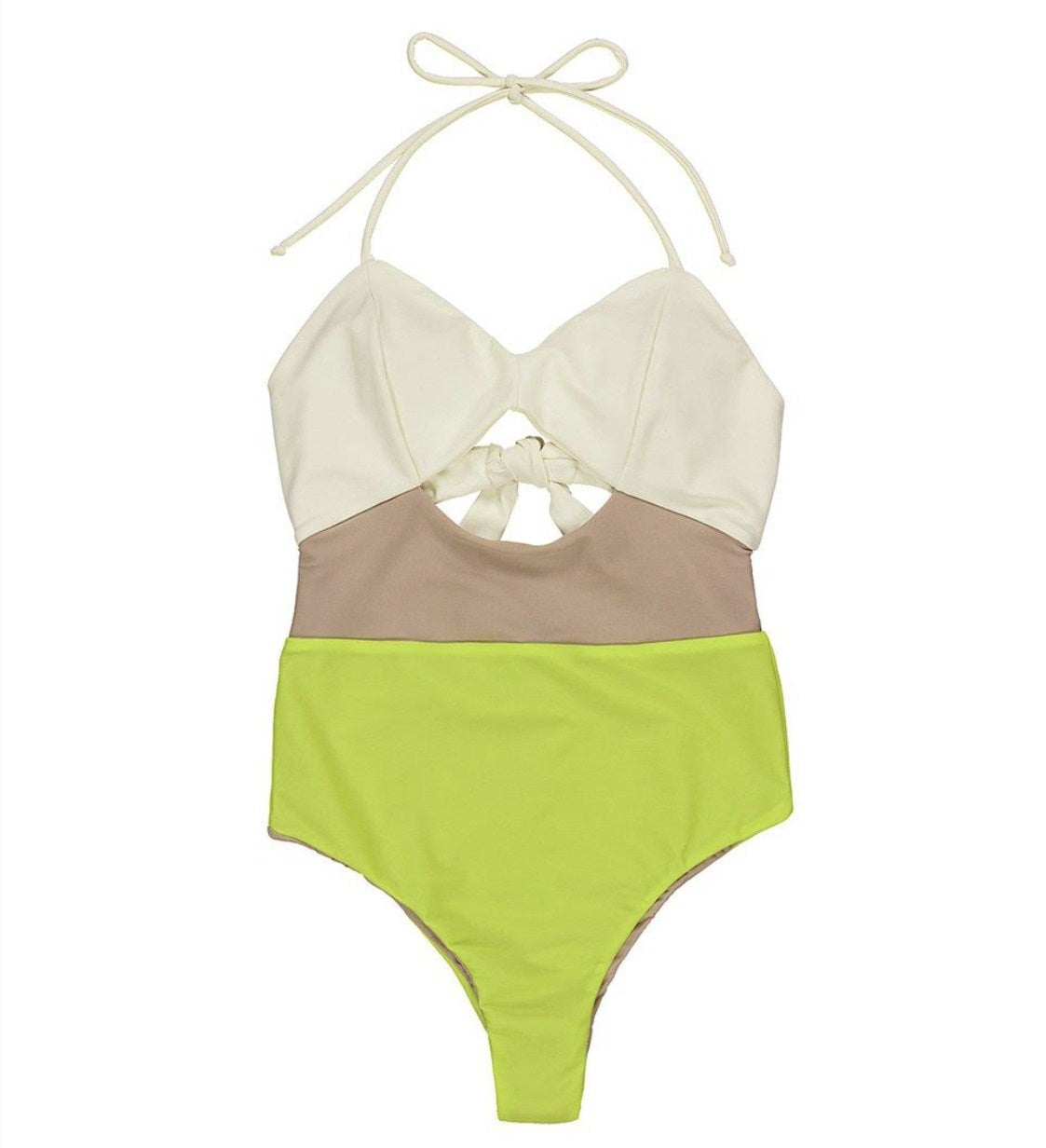 St Tropez · NW BS-B22 — sculpted cutout swimsuit